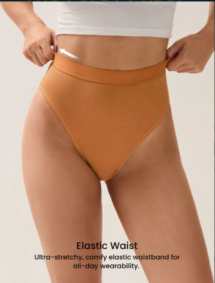 DUMMY - Panti de algodón AIR de talle alto y pierna alta XXL